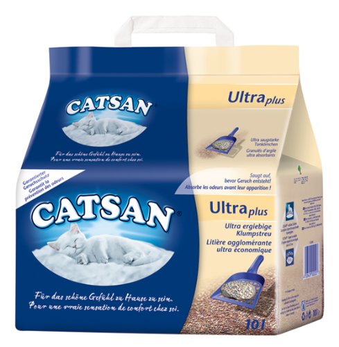 Catsan (Кэтсан) Ultra. Комкующийся наполнитель для кошачьего туалета, 5 л